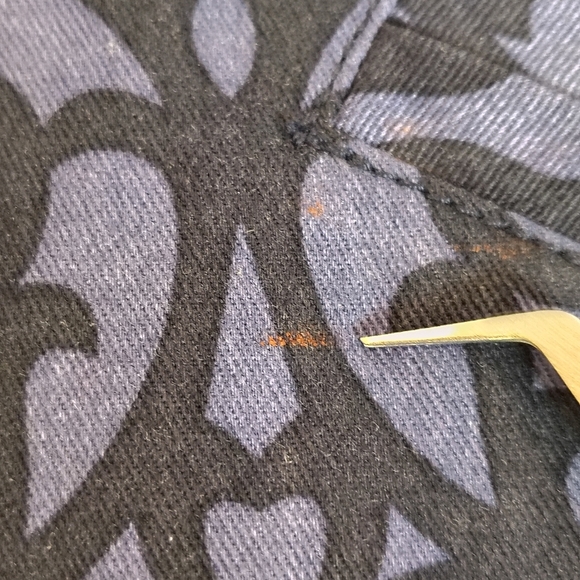 Chadwick's Sz 14 Blue Patterned Blazer Shoulder Pads Career Wear Office - Picture 8 of 8